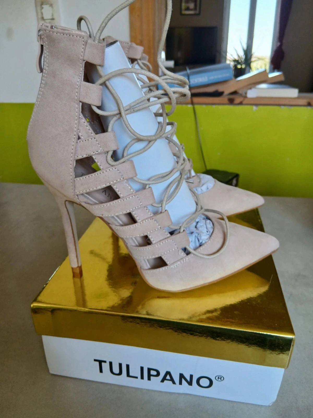 Tulipano Gladiator Sandals - Apricot Beige (New) – photo 3